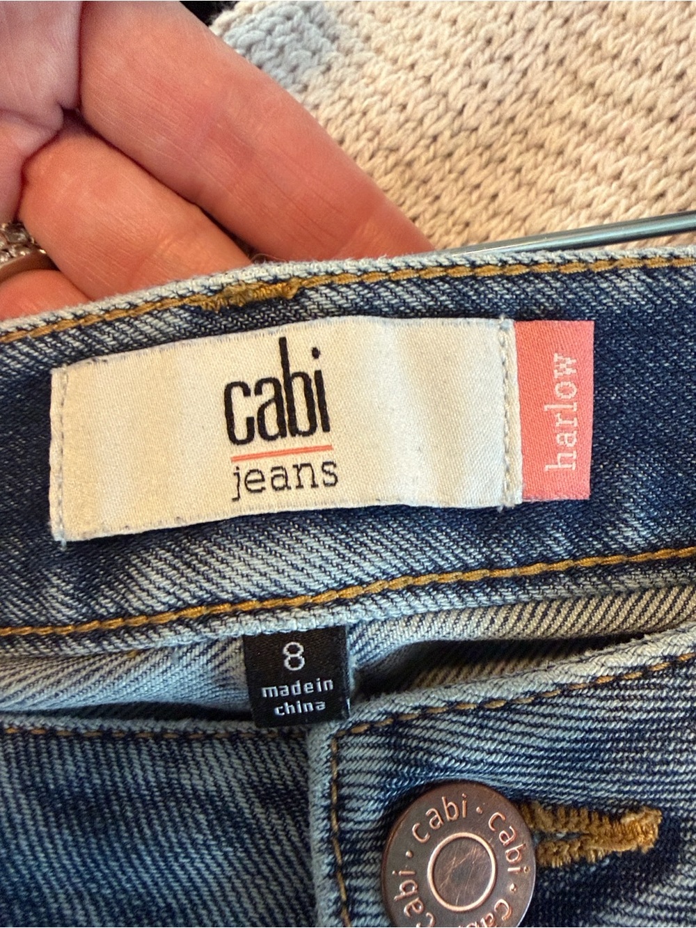 CAbi #1207 Harlow Jean NWT - Picture 5 of 7